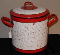 Red Feather Pail