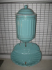 Aqua green fluted lavabo